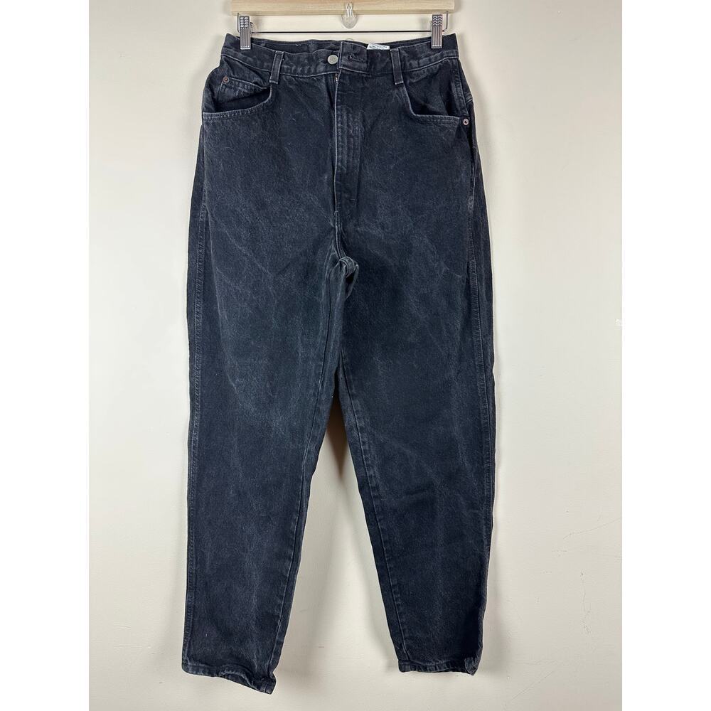 Gitano Denim Jeans Womens 16W Black Wash High Rise Straight Leg Charcoal Black